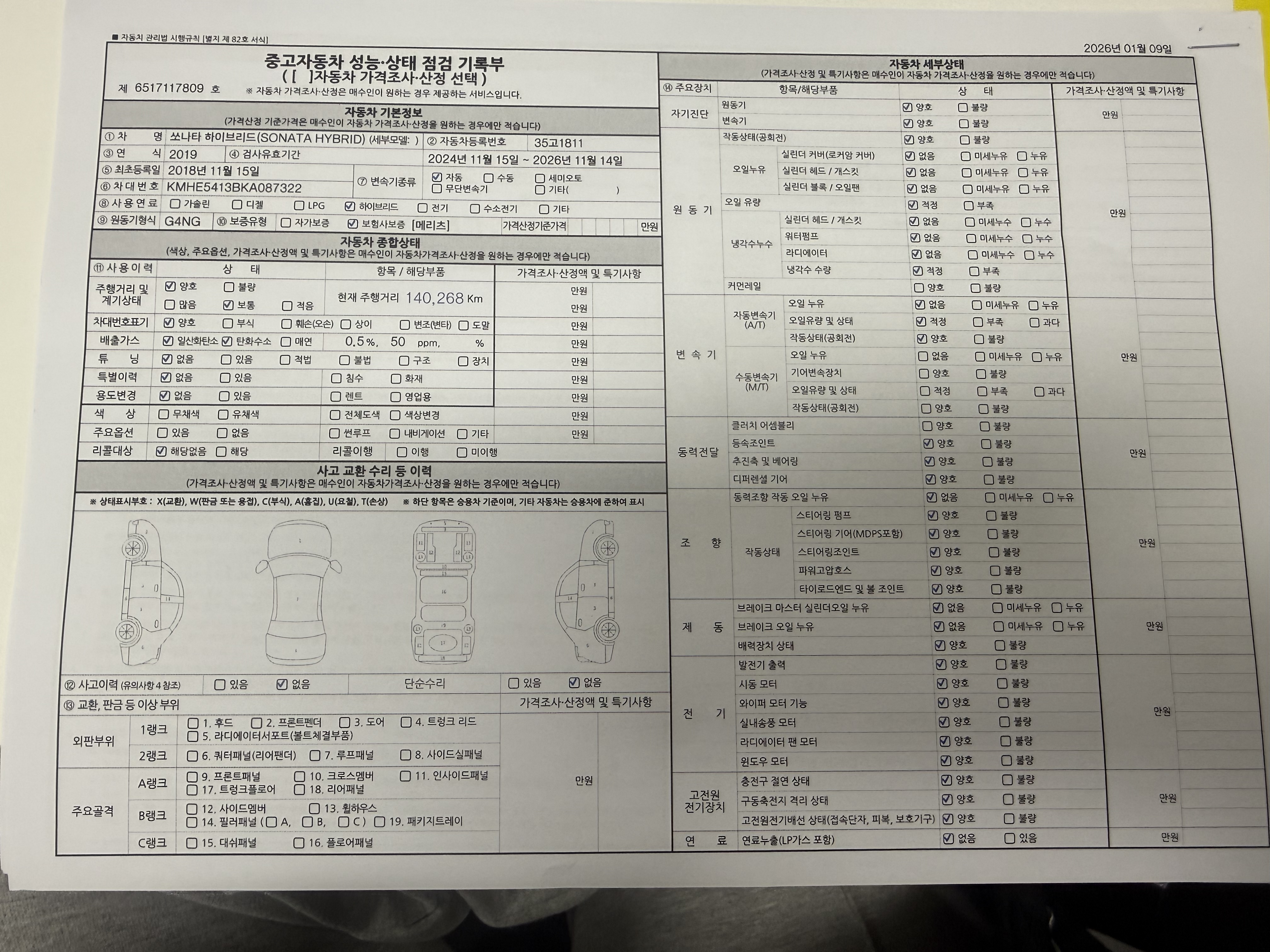 Kia Canival 2017 — inspection photo 1