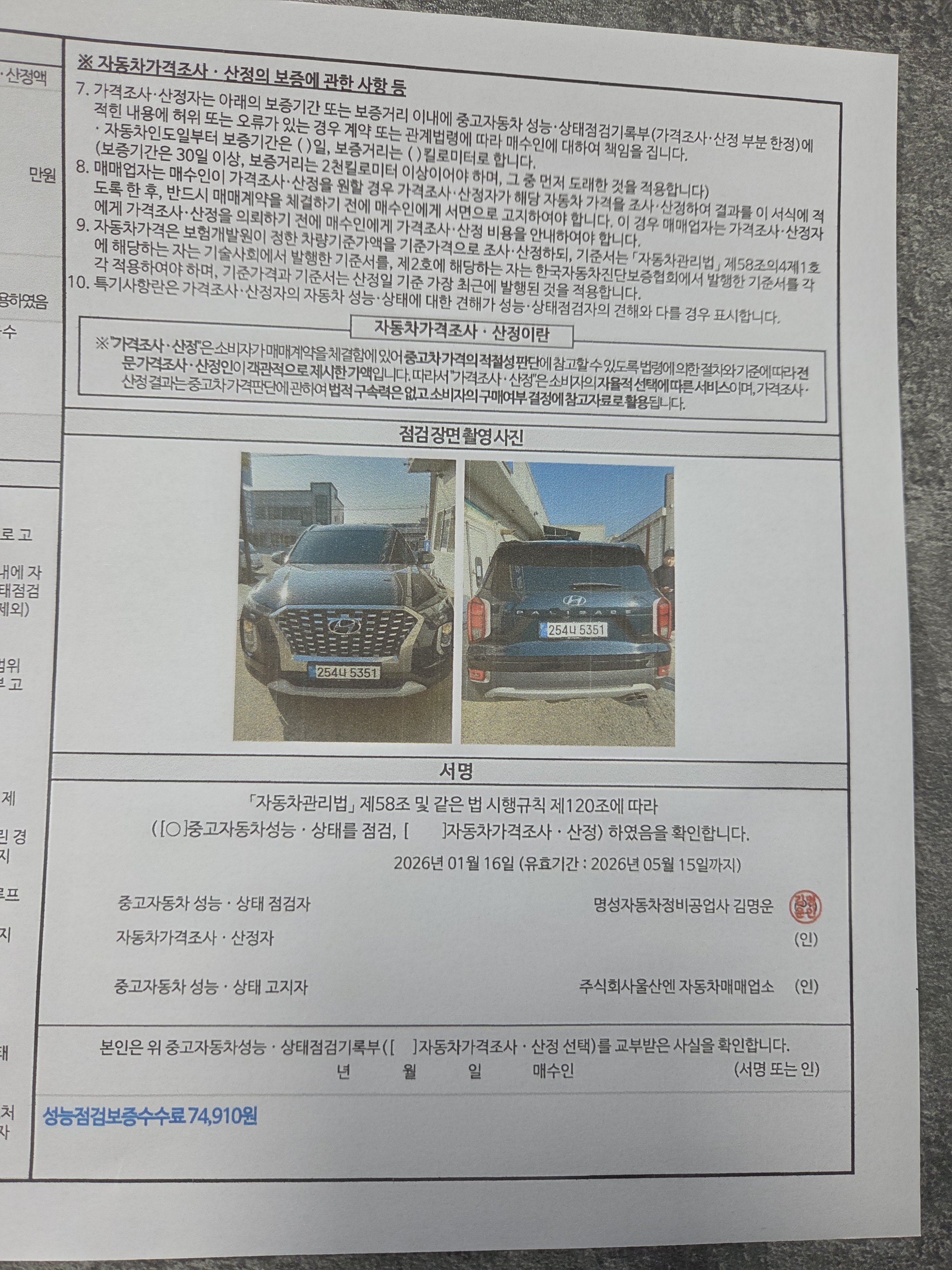 Hyundai Palisade 2019 — inspection photo 1