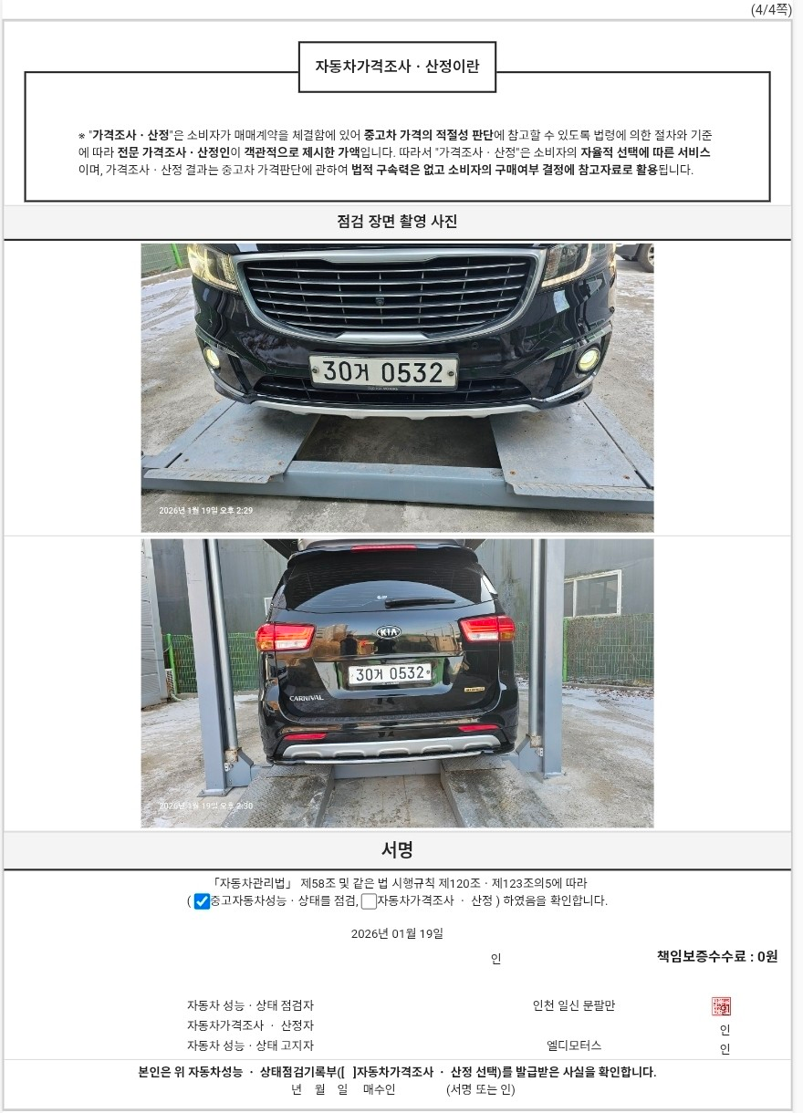 Kia Canival 2016 — inspection photo 4