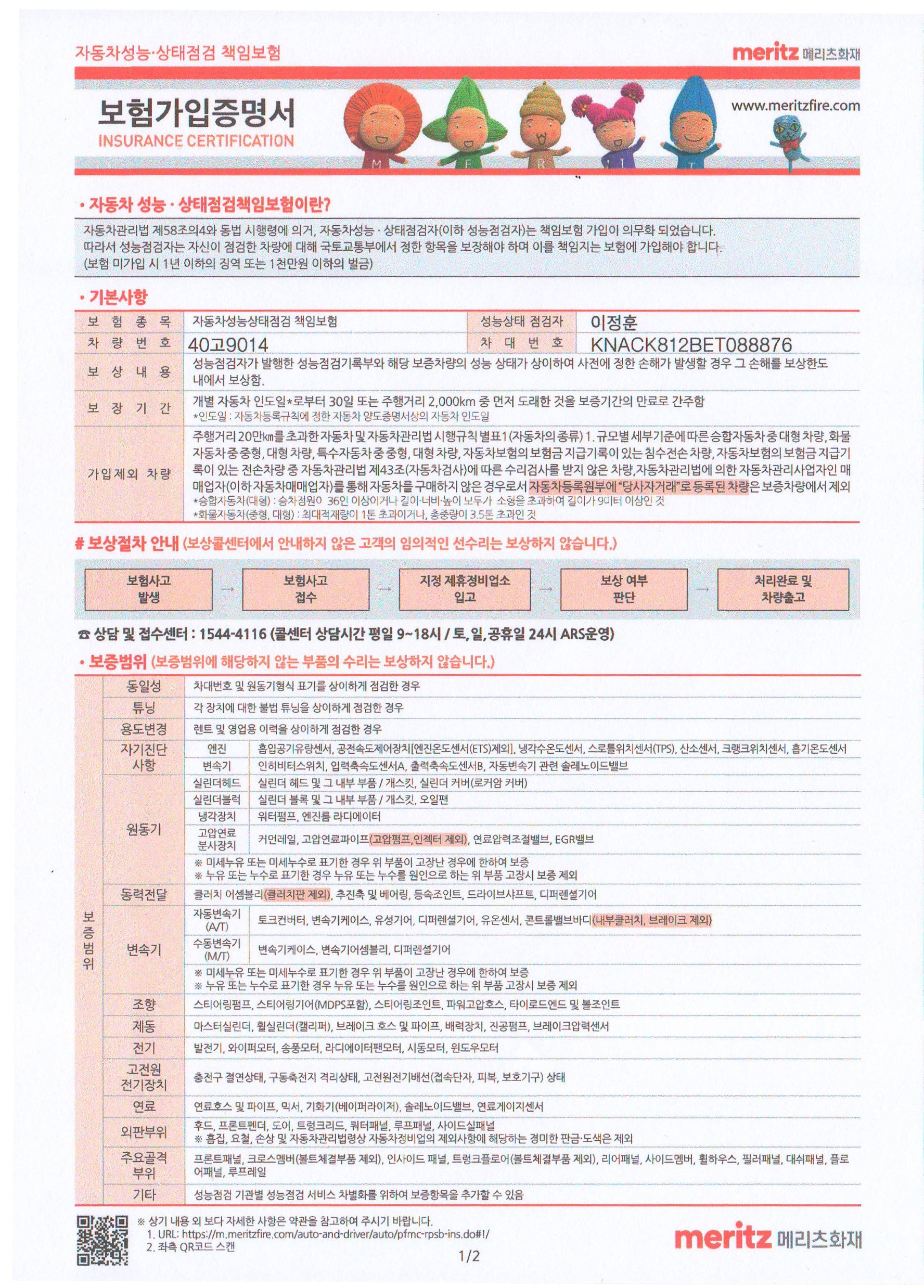 Kia RAY 2014 — inspection photo 5