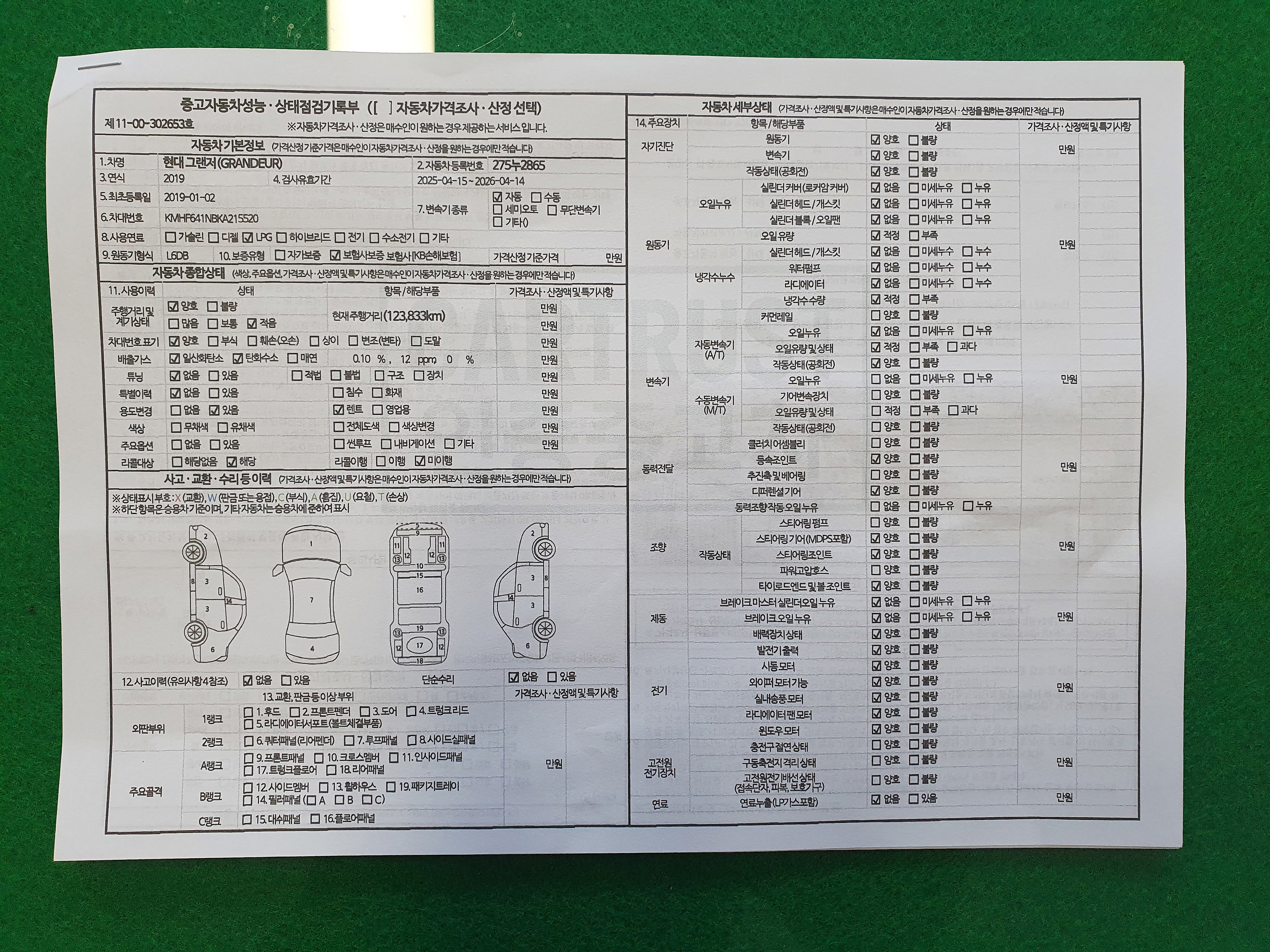 Hyundai Grandeur 2019 — inspection photo 3