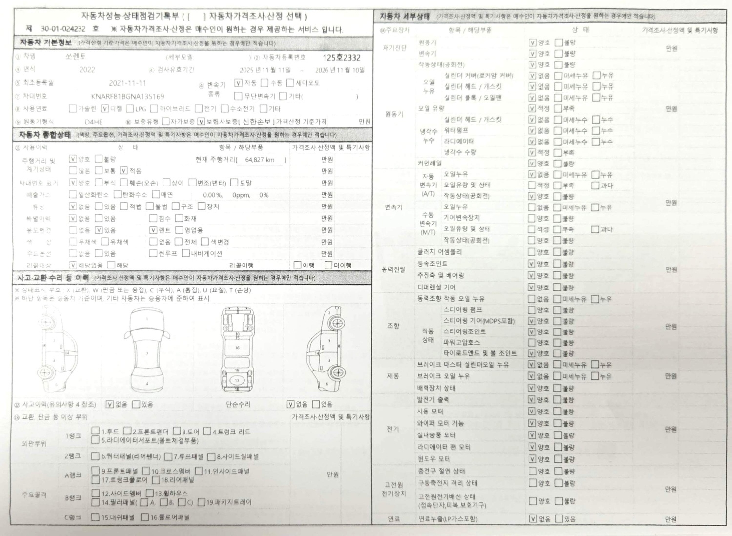 Kia Sorento 2022 — inspection photo 1