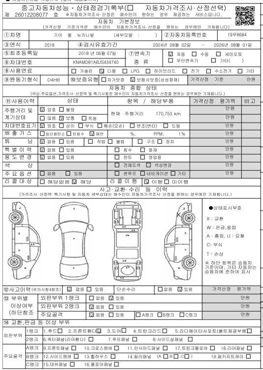 Kia Canival 2018 — inspection photo 1