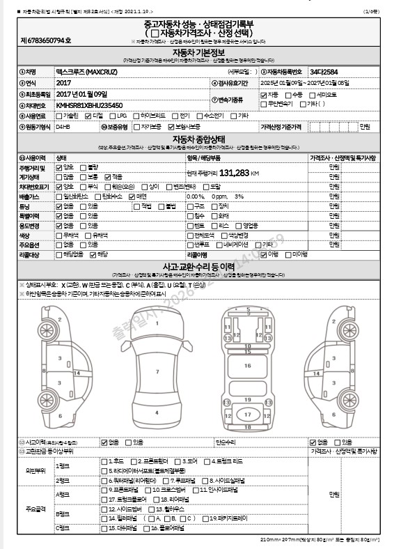 Hyundai Maxcruz 2017 — inspection photo 1