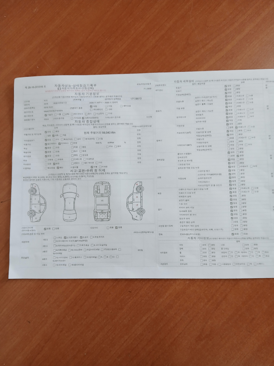 Kia RAY 2018 — inspection photo 1