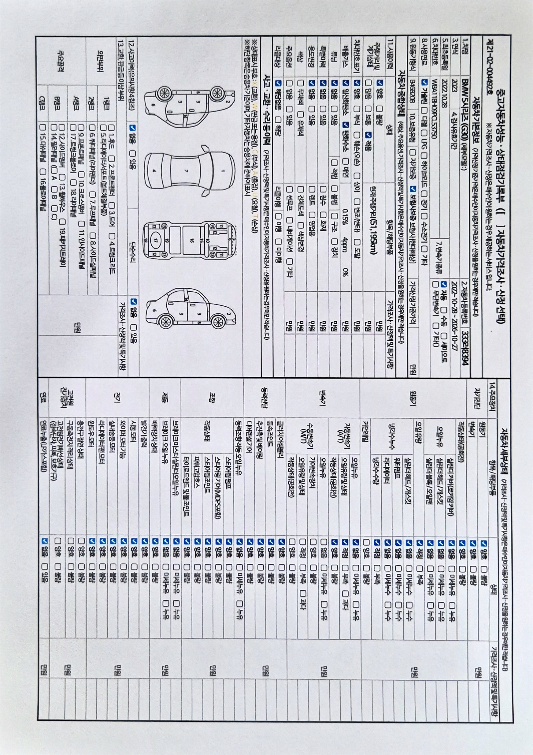 BMW 5-Series 2023 — inspection photo 1