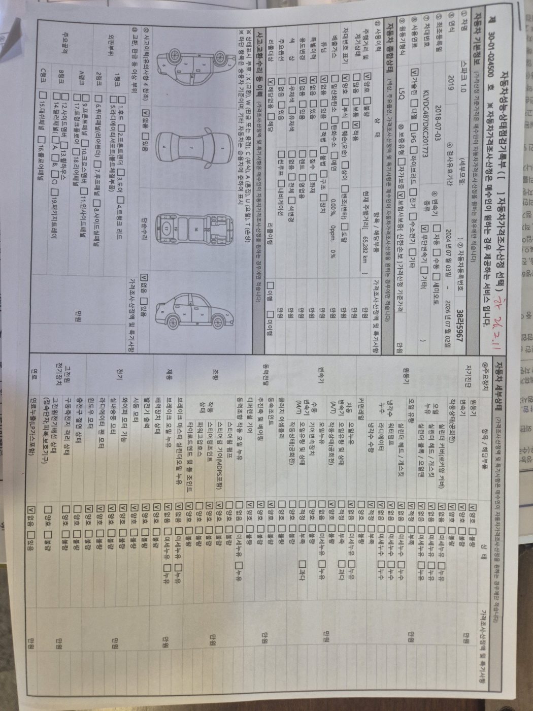 Chevrolet Korea Spark 2019 — inspection photo 2