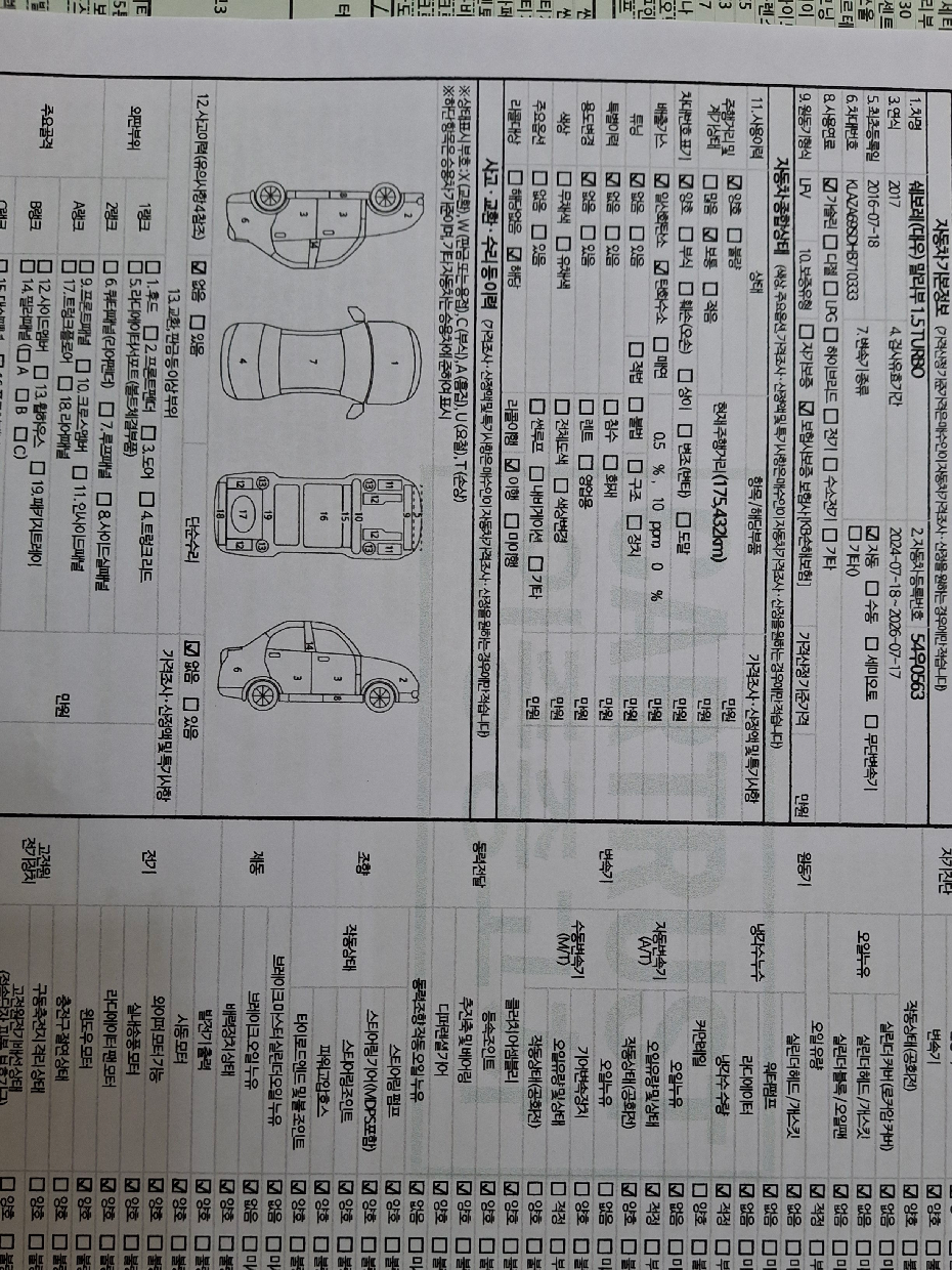 Chevrolet Korea Malibu 2017 — inspection photo 1