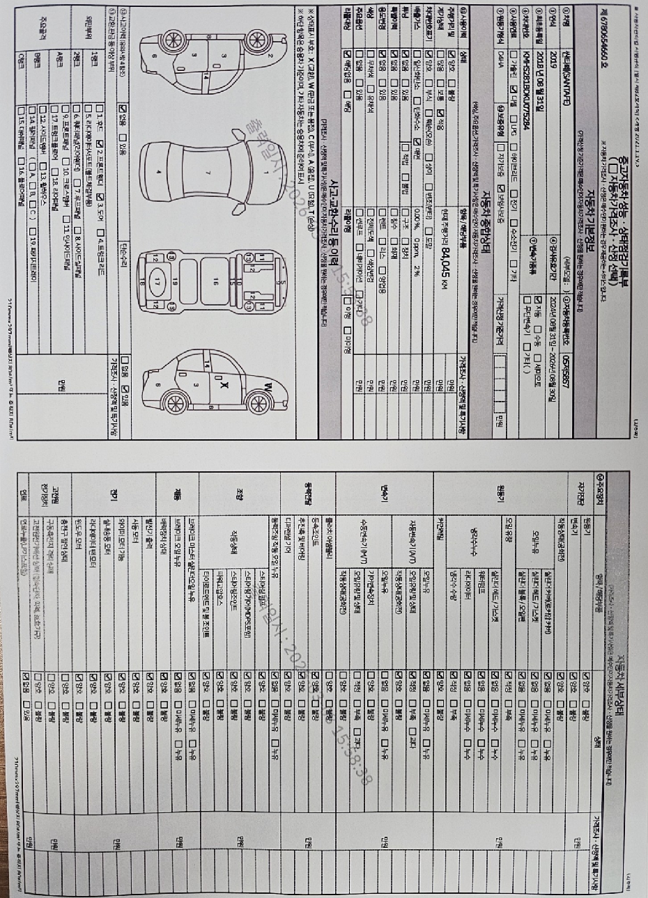 Hyundai Santafe 2019 — inspection photo 1