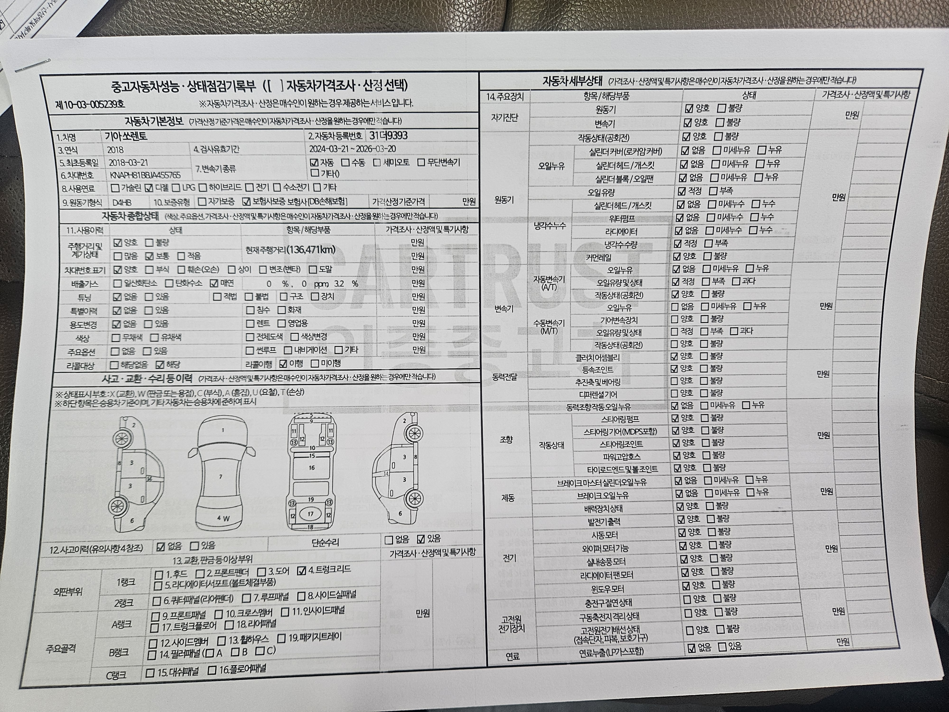 Kia Sorento 2018 — inspection photo 1
