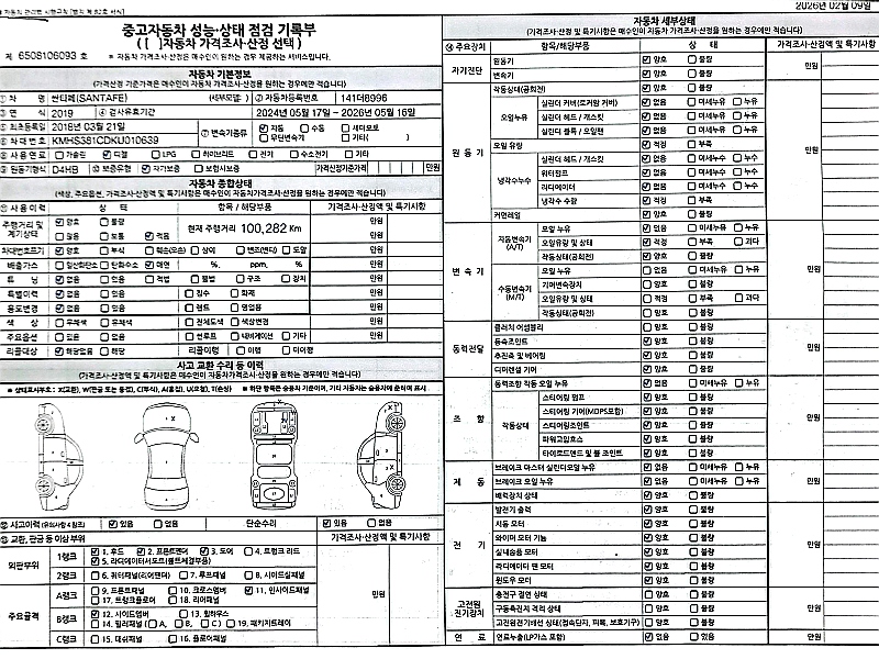 Hyundai Santafe 2019 — inspection photo 2