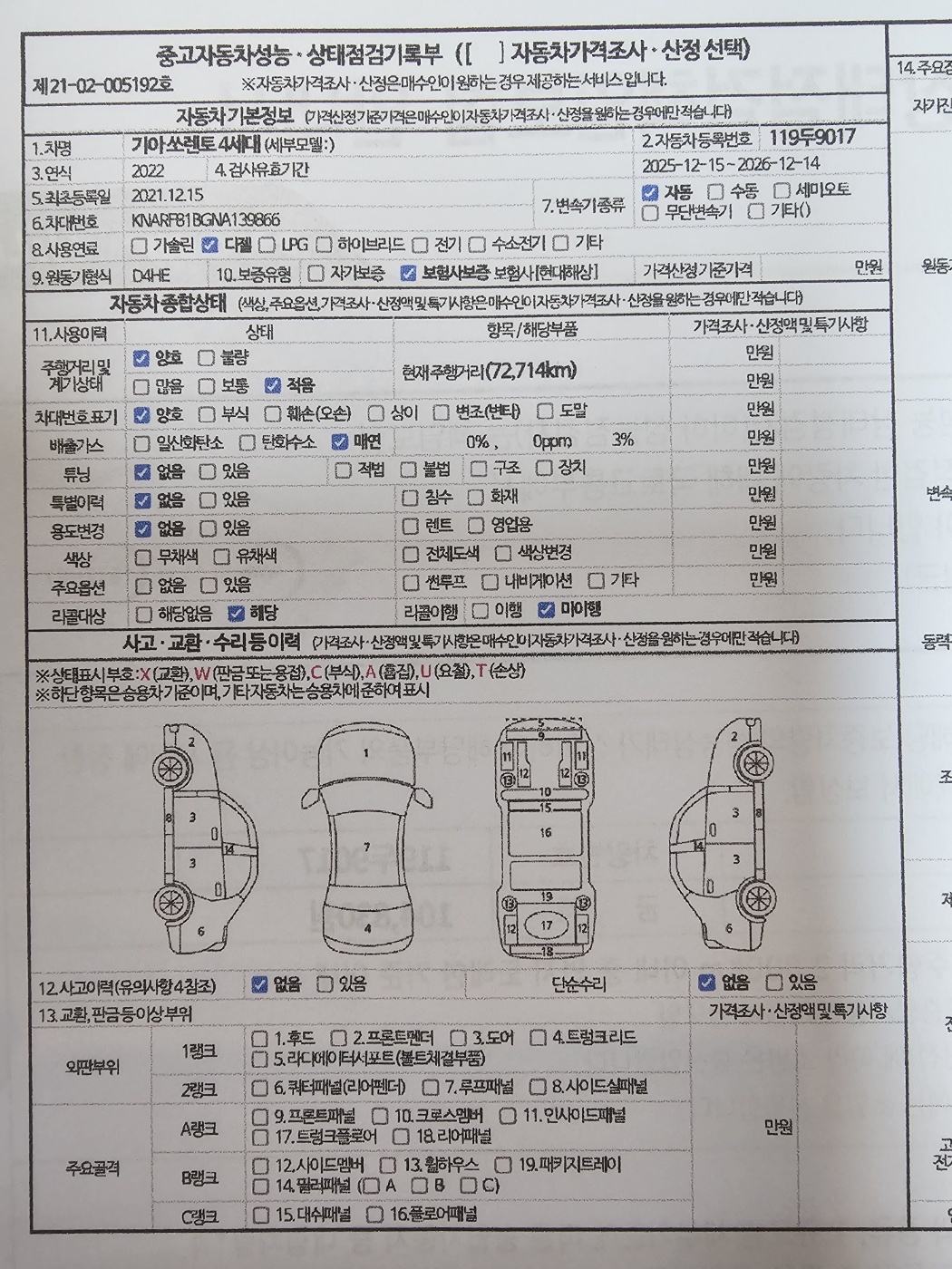 Kia Sorento 2022 — inspection photo 1