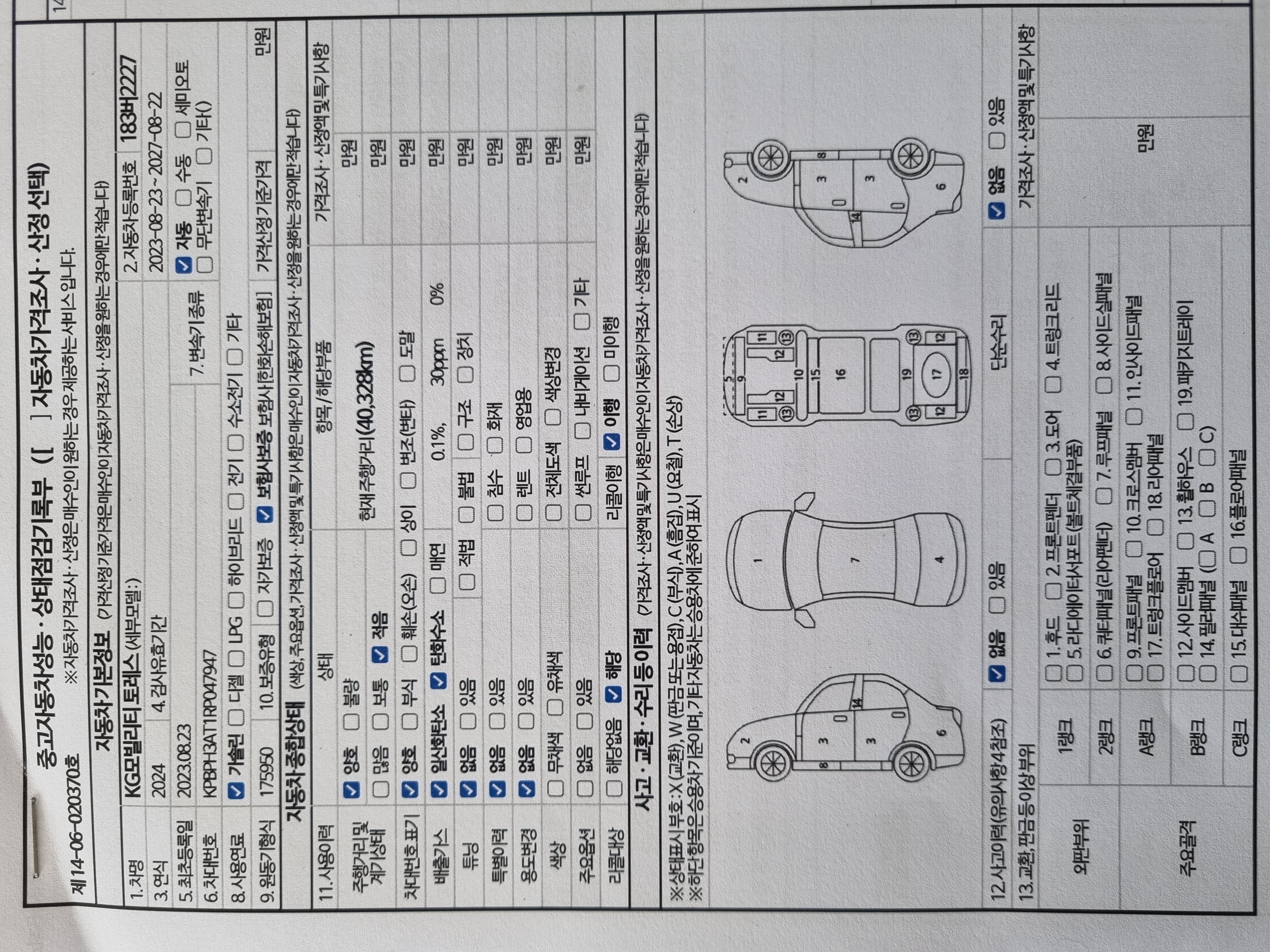 KG Mobility Torres 2024 — inspection photo 1