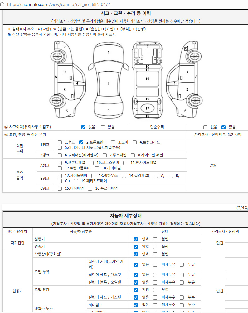 Kia Canival 2017 — inspection photo 2