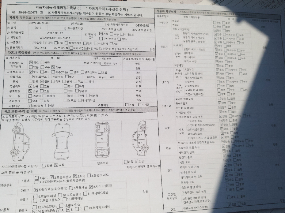 BMW X6 2017 — inspection photo 1