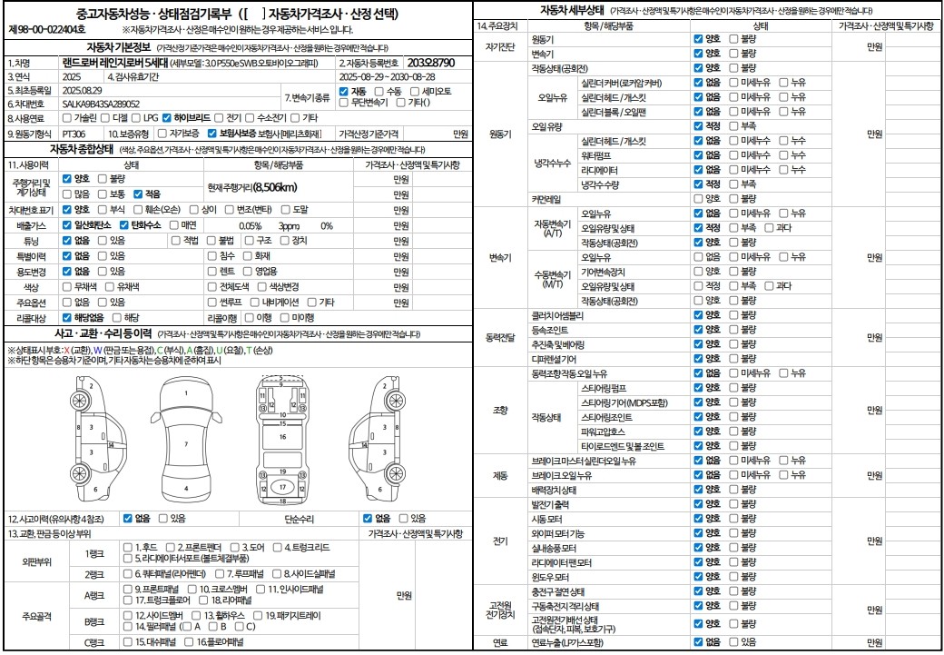 Land Rover Range Rover 2025 — inspection photo 1
