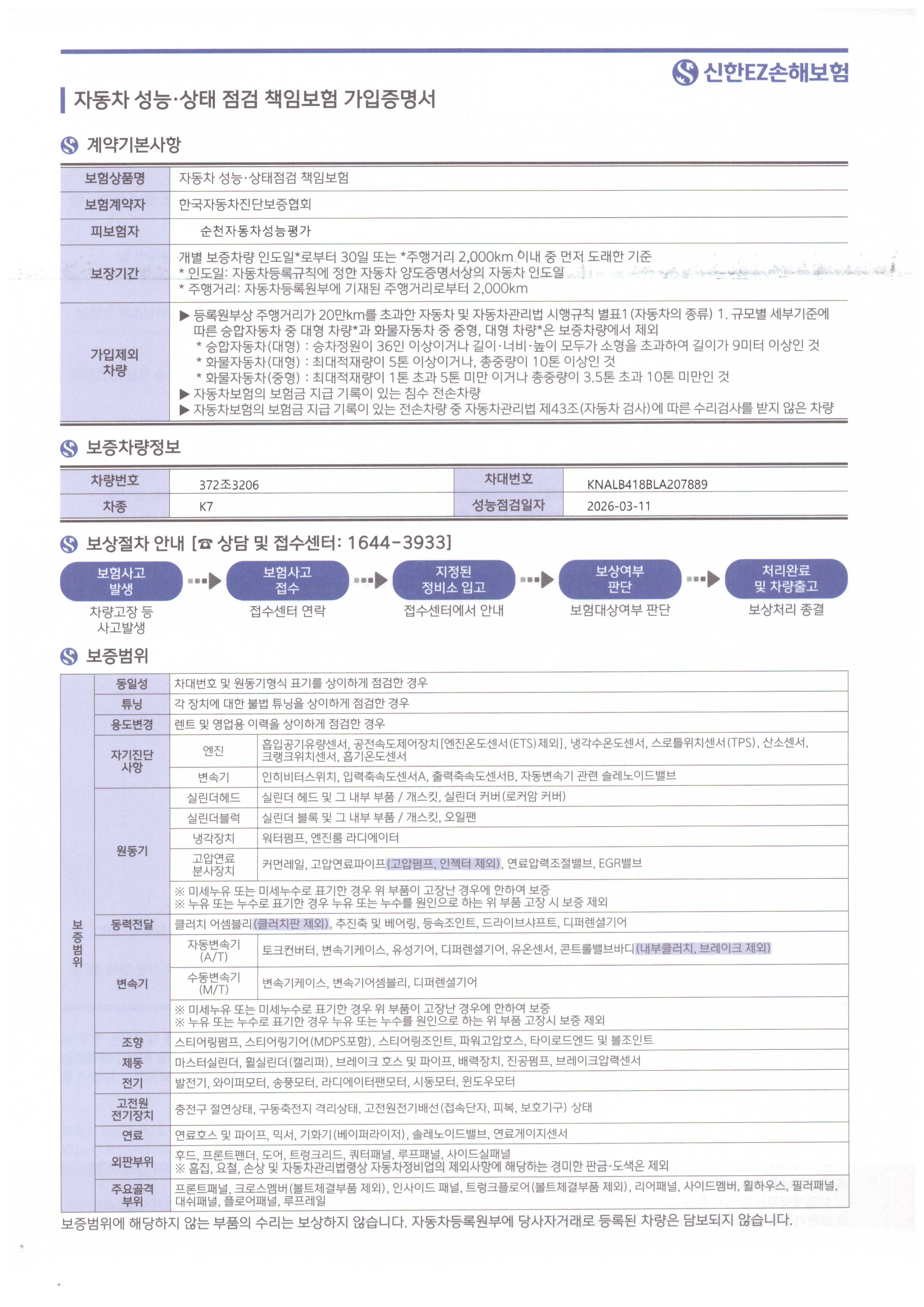 Kia K7 2020 — inspection photo 3