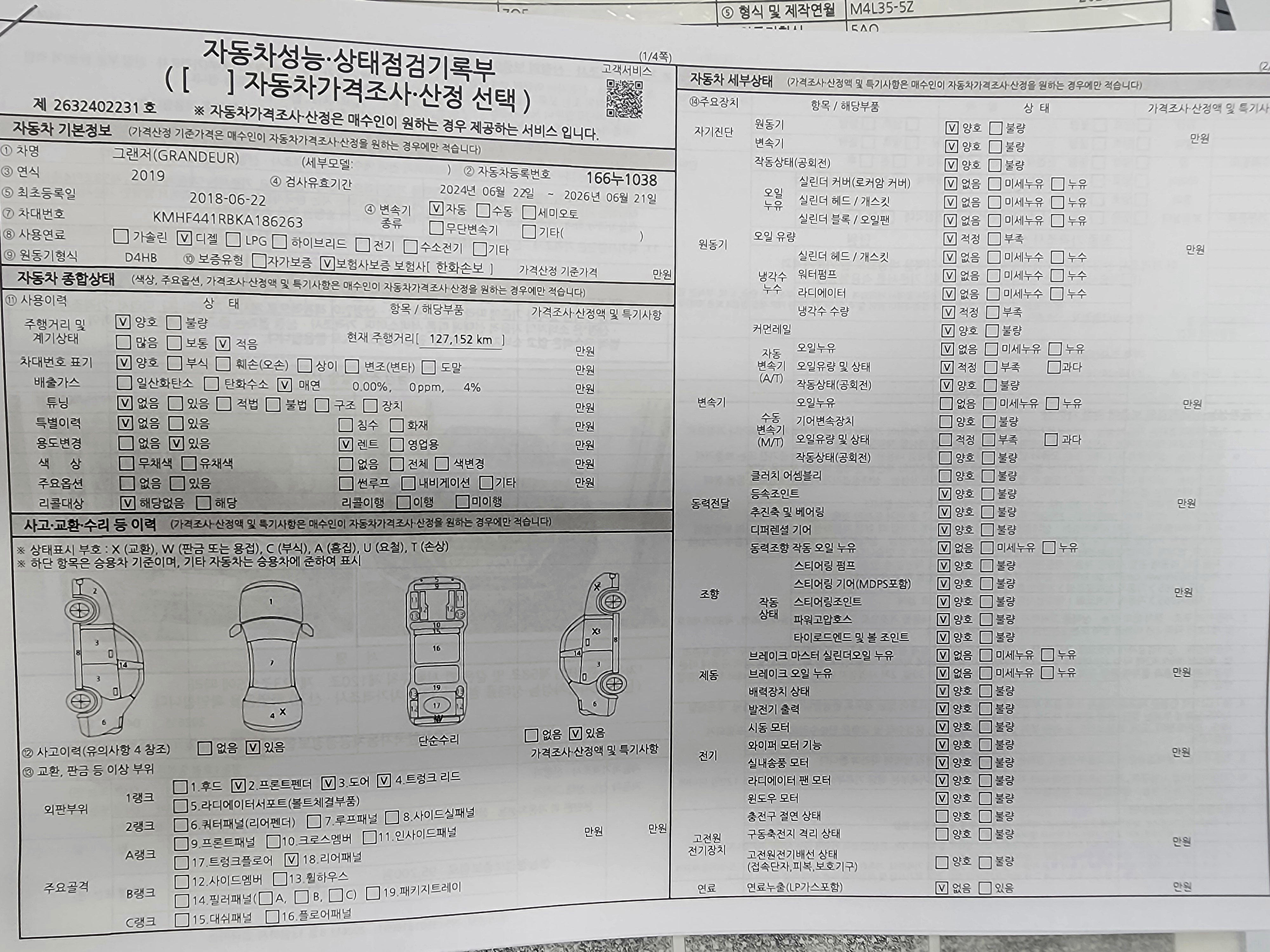 Hyundai Grandeur 2019 — inspection photo 2