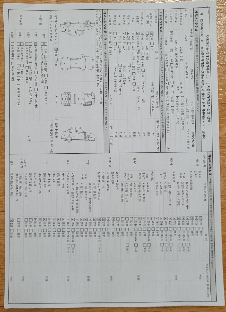 Hyundai AVANTE 2024 — inspection photo 1