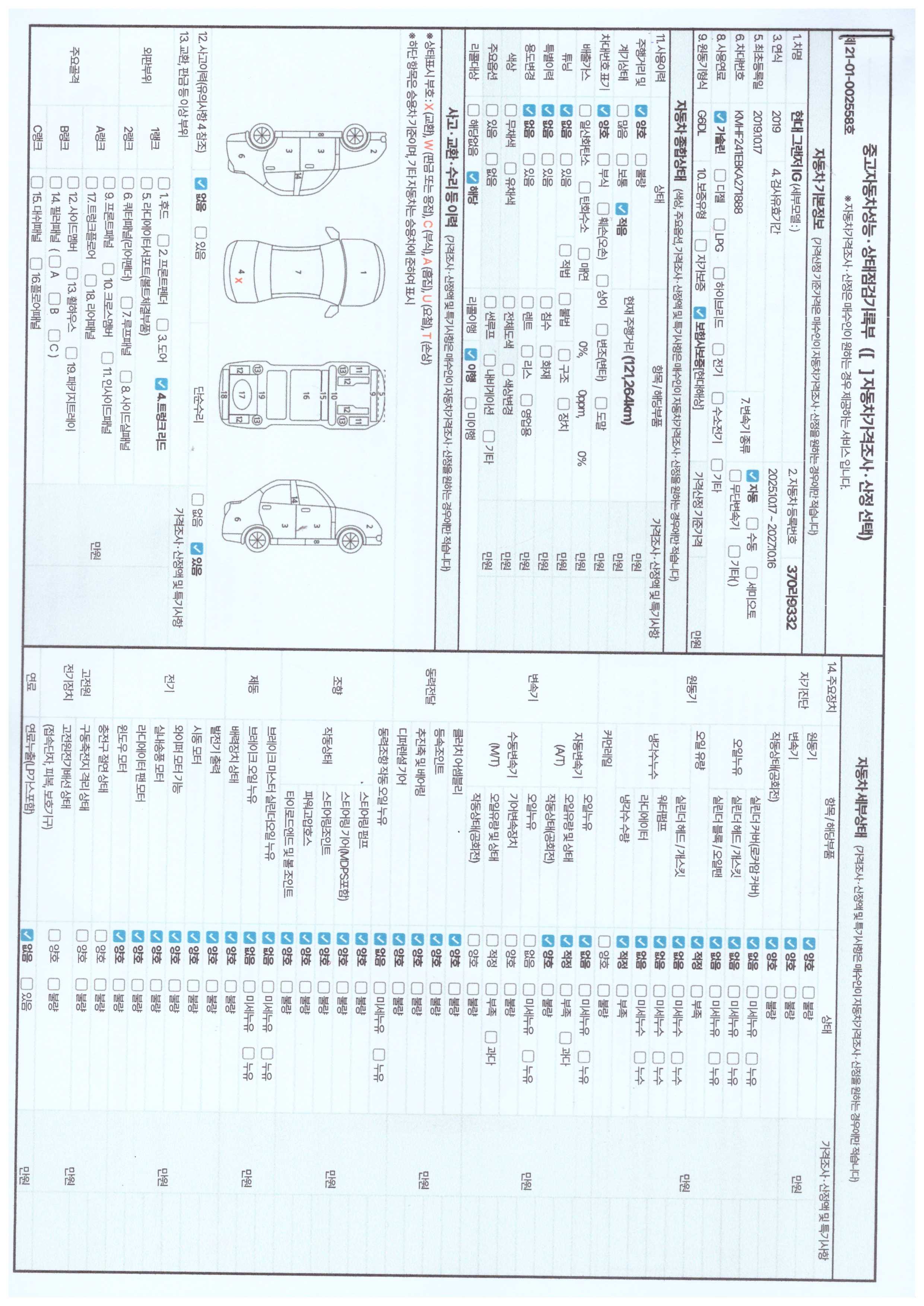Hyundai Grandeur 2019 — inspection photo 1