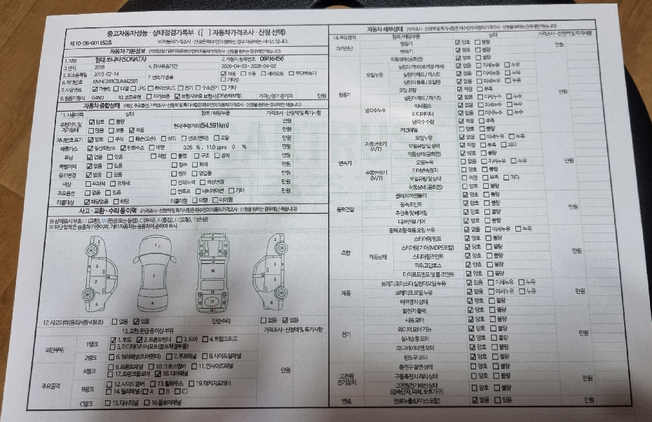 Hyundai Sonata 2018 — inspection photo 1