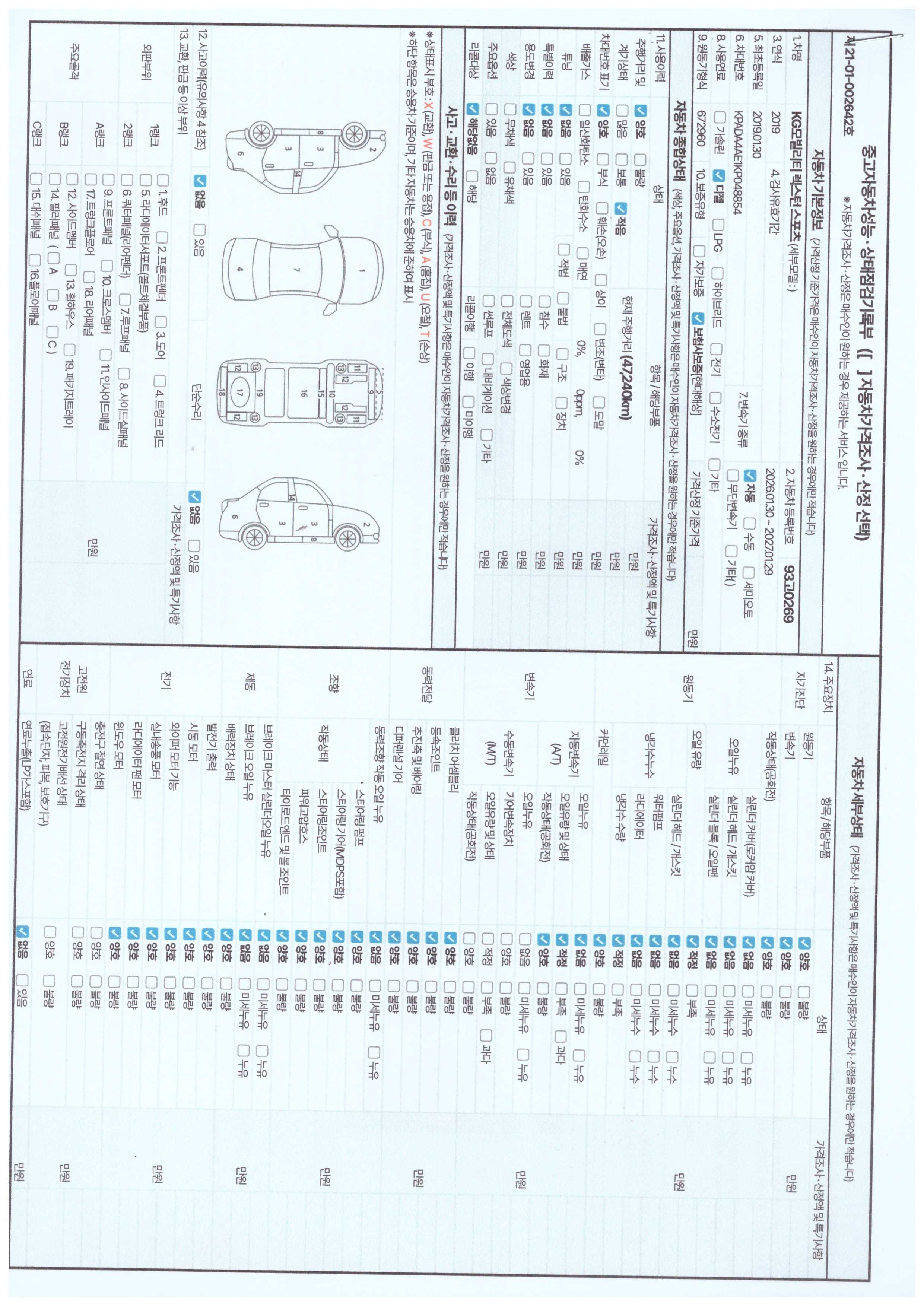 KG Mobility Rexton 2019 — inspection photo 1