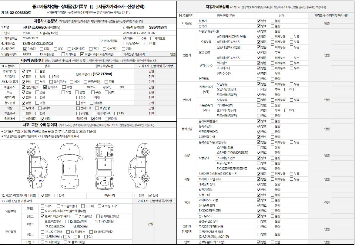 Genesis GV80 2020 — inspection photo 1