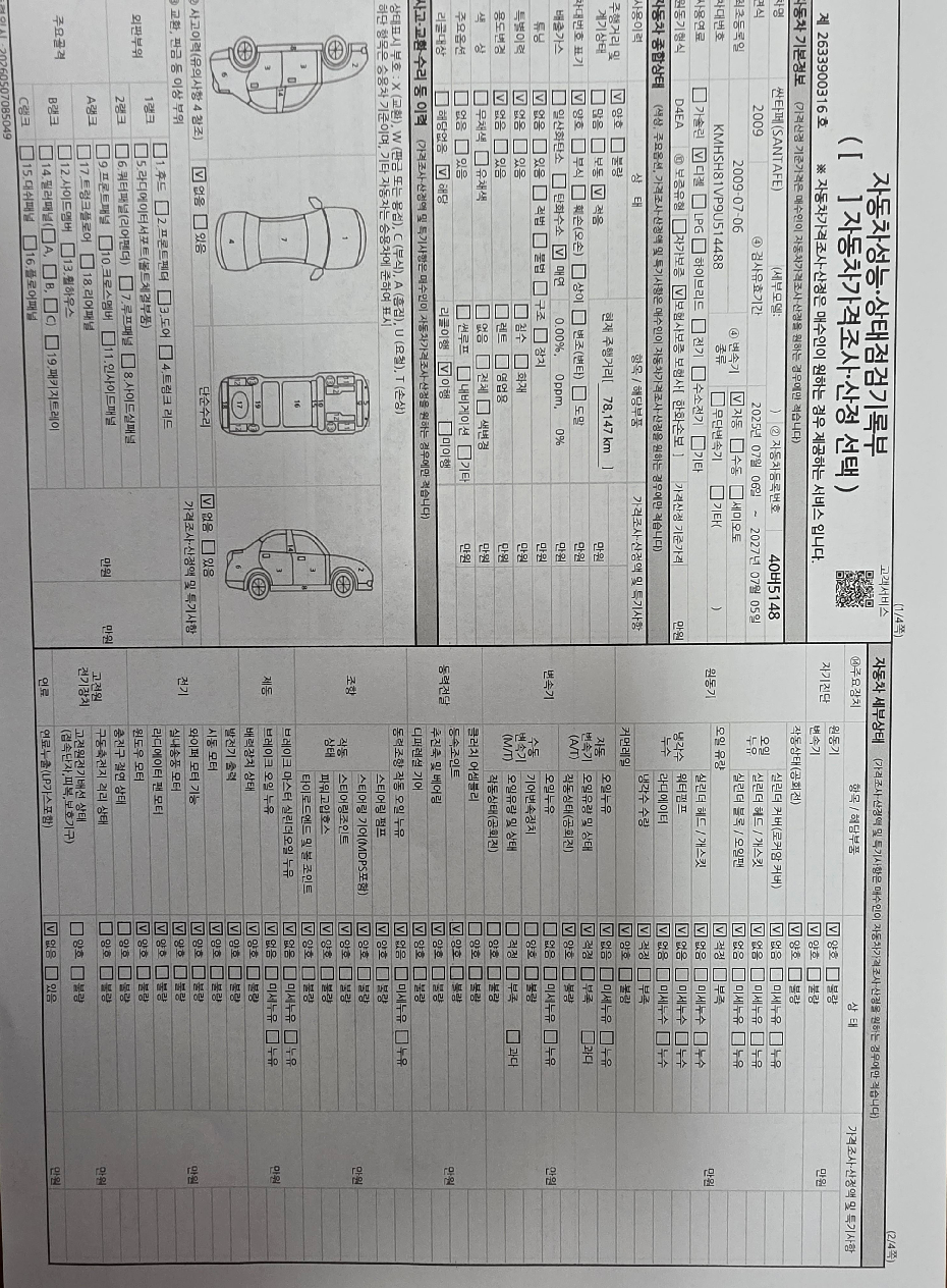 Hyundai Santafe 2009 — inspection photo 2
