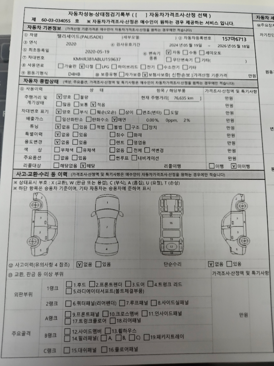 Hyundai Palisade 2020 — inspection photo 1