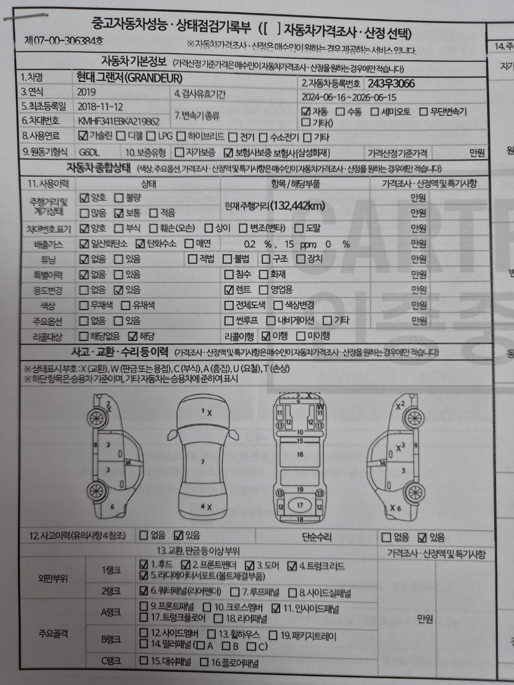 Hyundai Grandeur 2019 — inspection photo 1