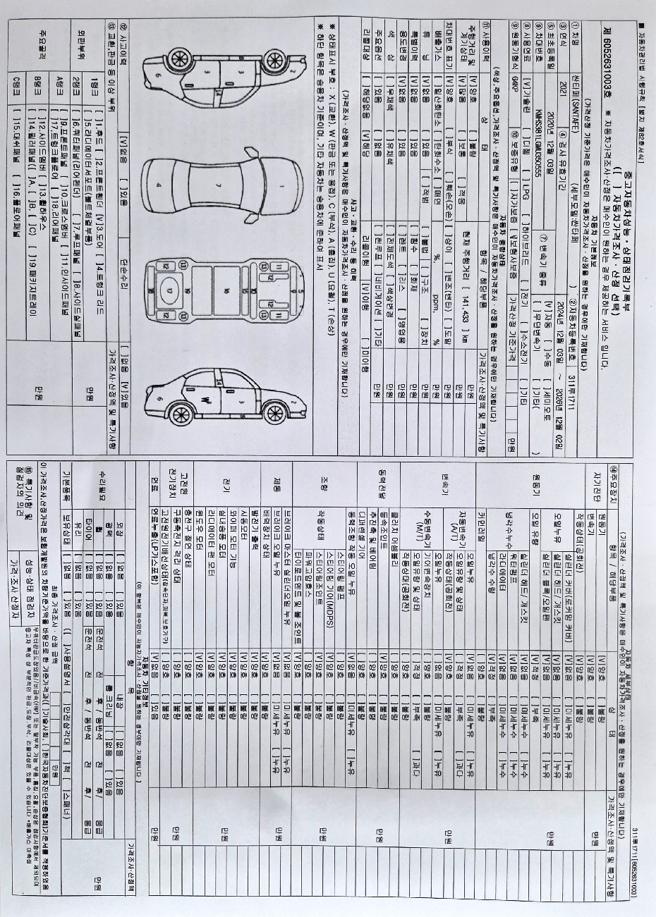 Hyundai Santafe 2021 — inspection photo 1