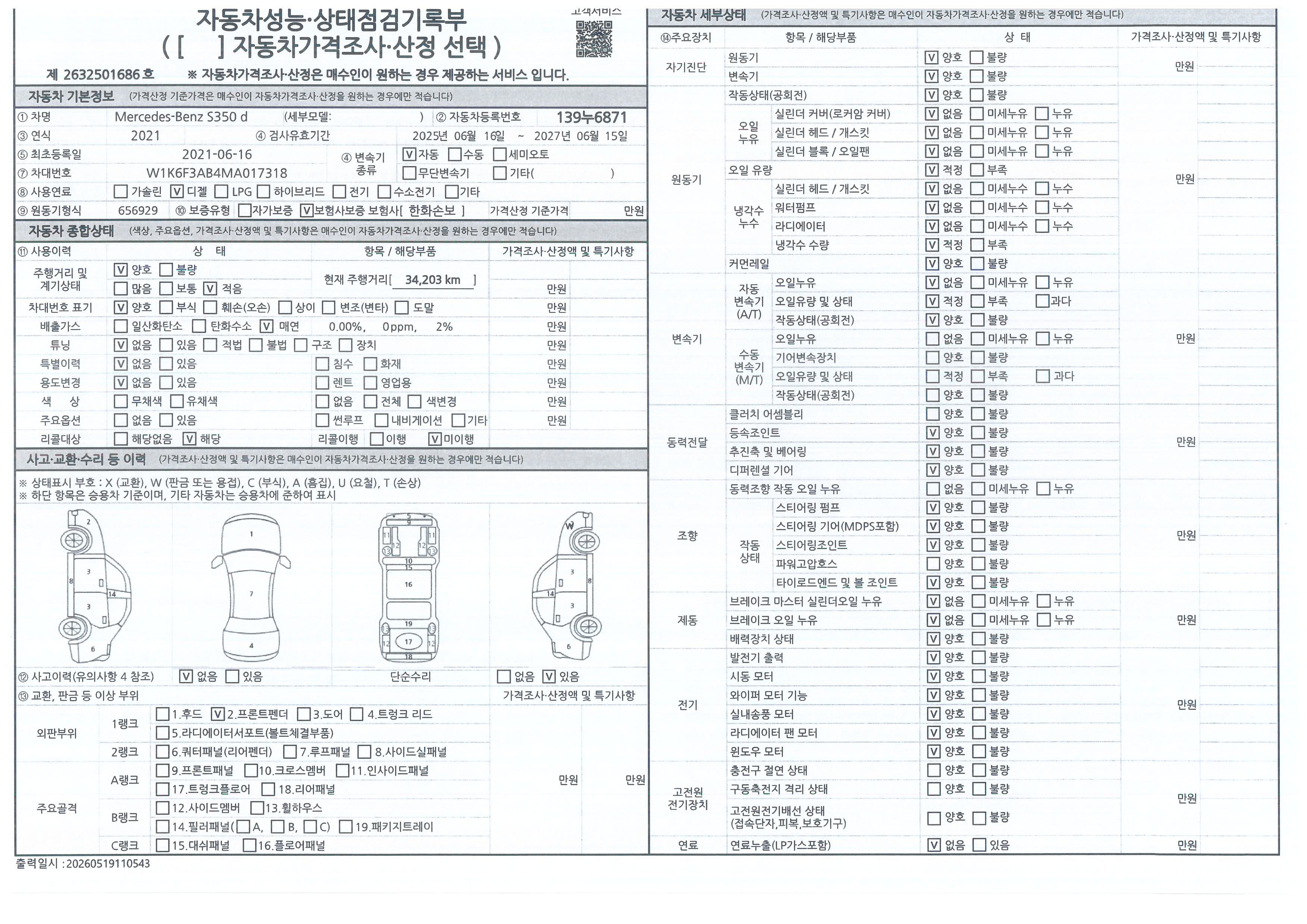 Mercedes-Benz S-Class 2021 — inspection photo 1