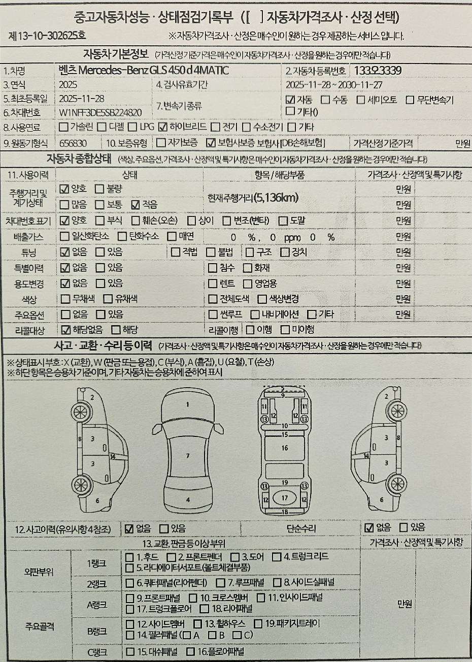 Mercedes-Benz GLS-Class 2025 — inspection photo 1