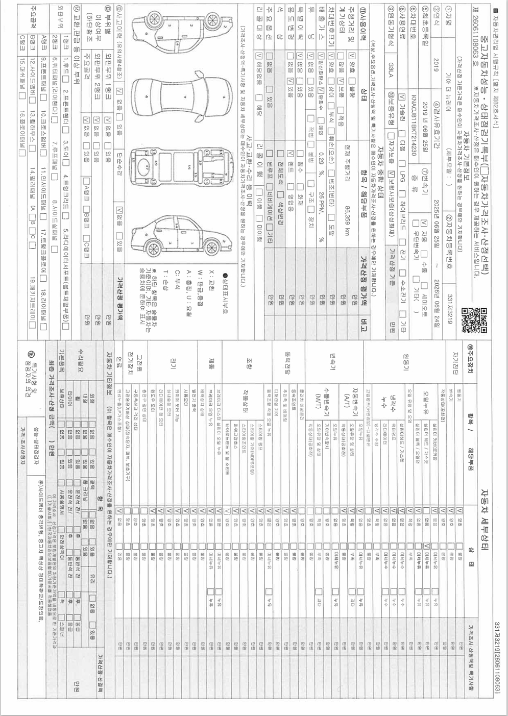 Kia RAY 2019 — inspection photo 3