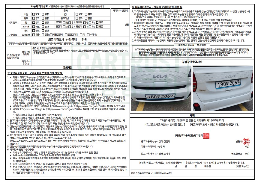 Kia RAY 2022 — inspection photo 2