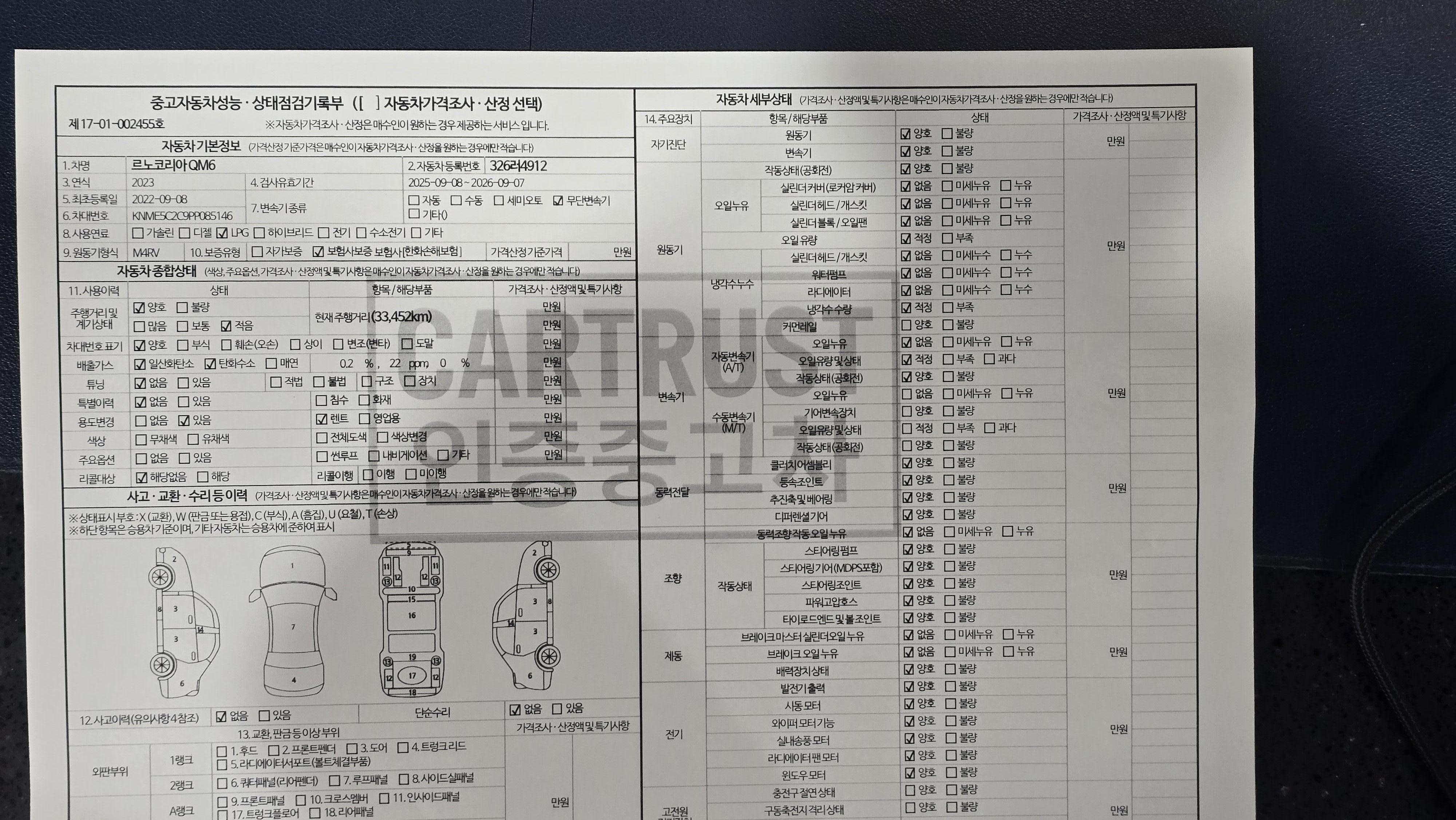 Renault Korea QM6 2023 — inspection photo 1