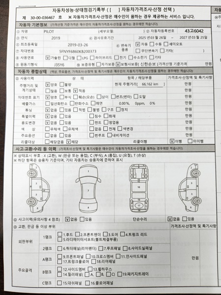 Honda Pilot 2019 — inspection photo 3