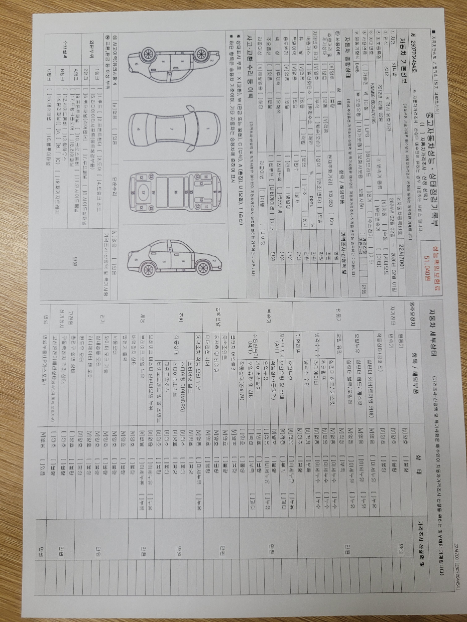 Kia Canival 2012 — inspection photo 1