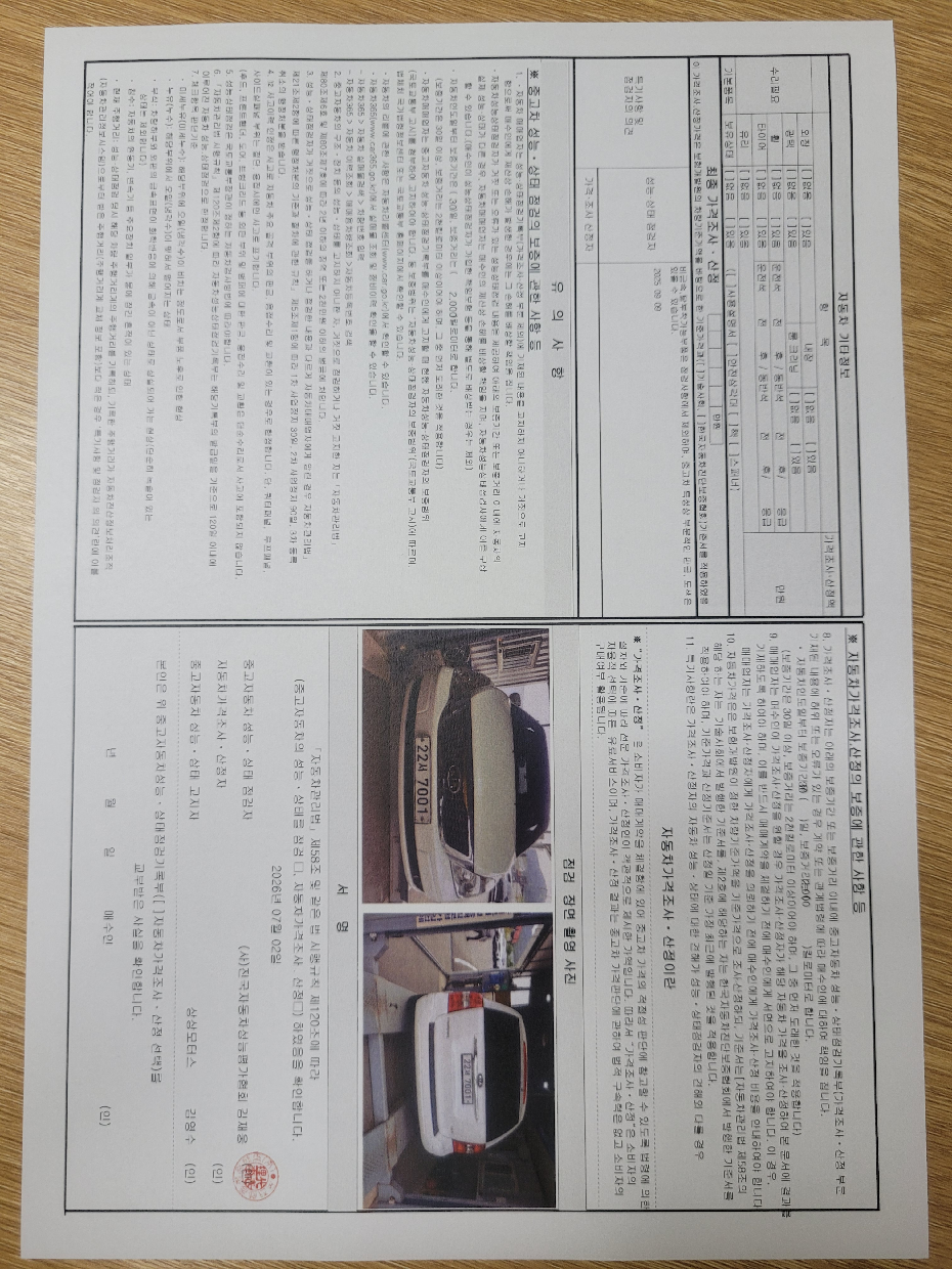 Kia Canival 2012 — inspection photo 2