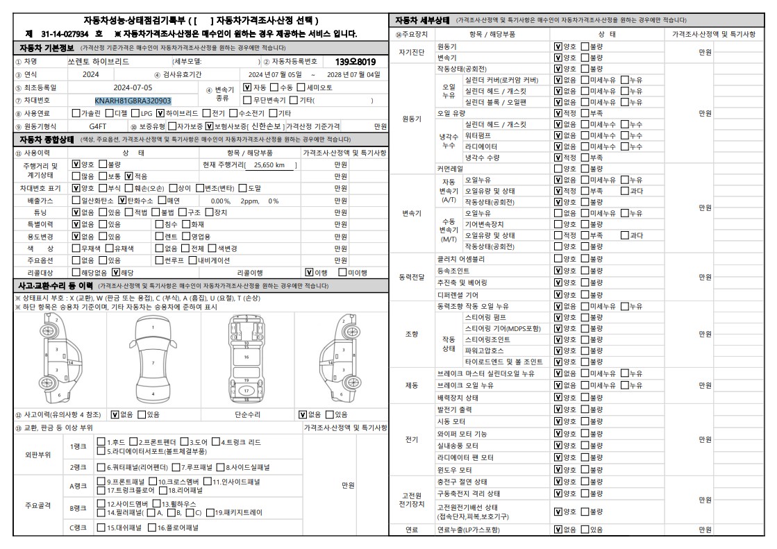 Kia Sorento 2024 — inspection photo 1