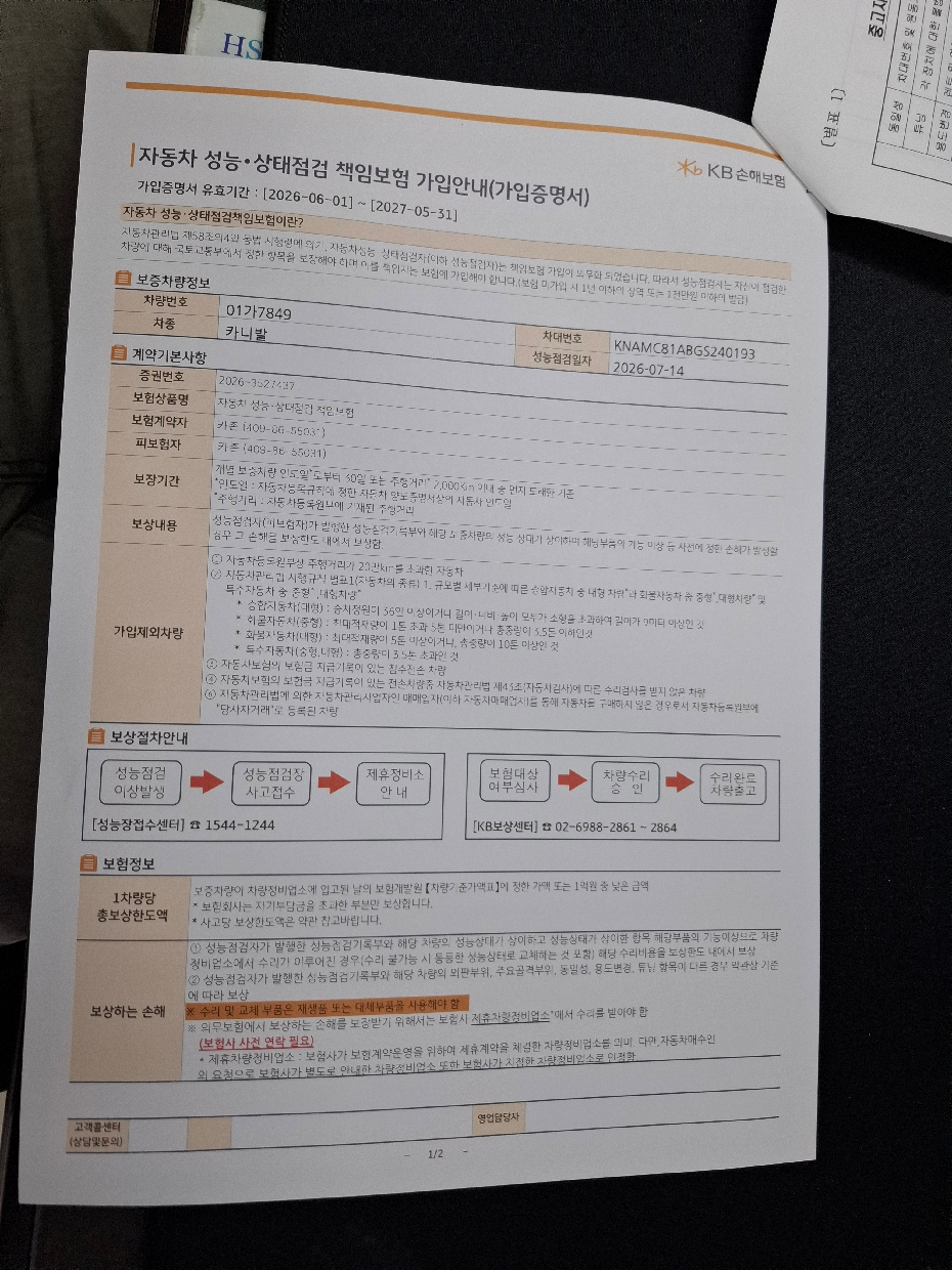Kia Canival 2016 — inspection photo 3