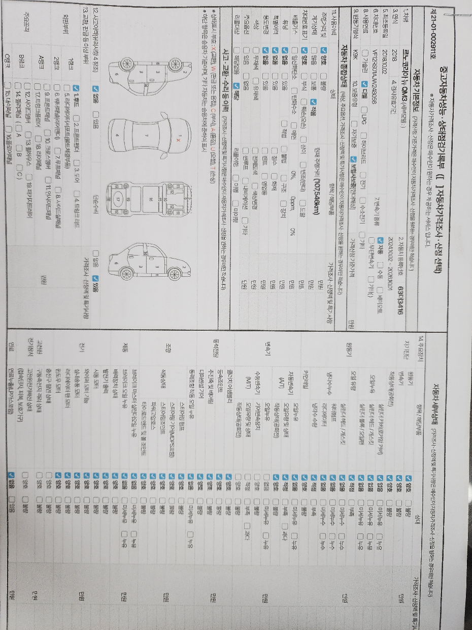 Renault Korea QM3 2018 — inspection photo 1