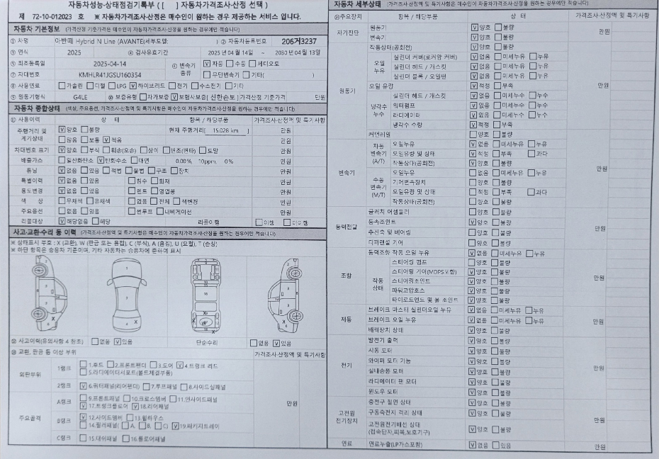 Hyundai AVANTE 2025 — inspection photo 3
