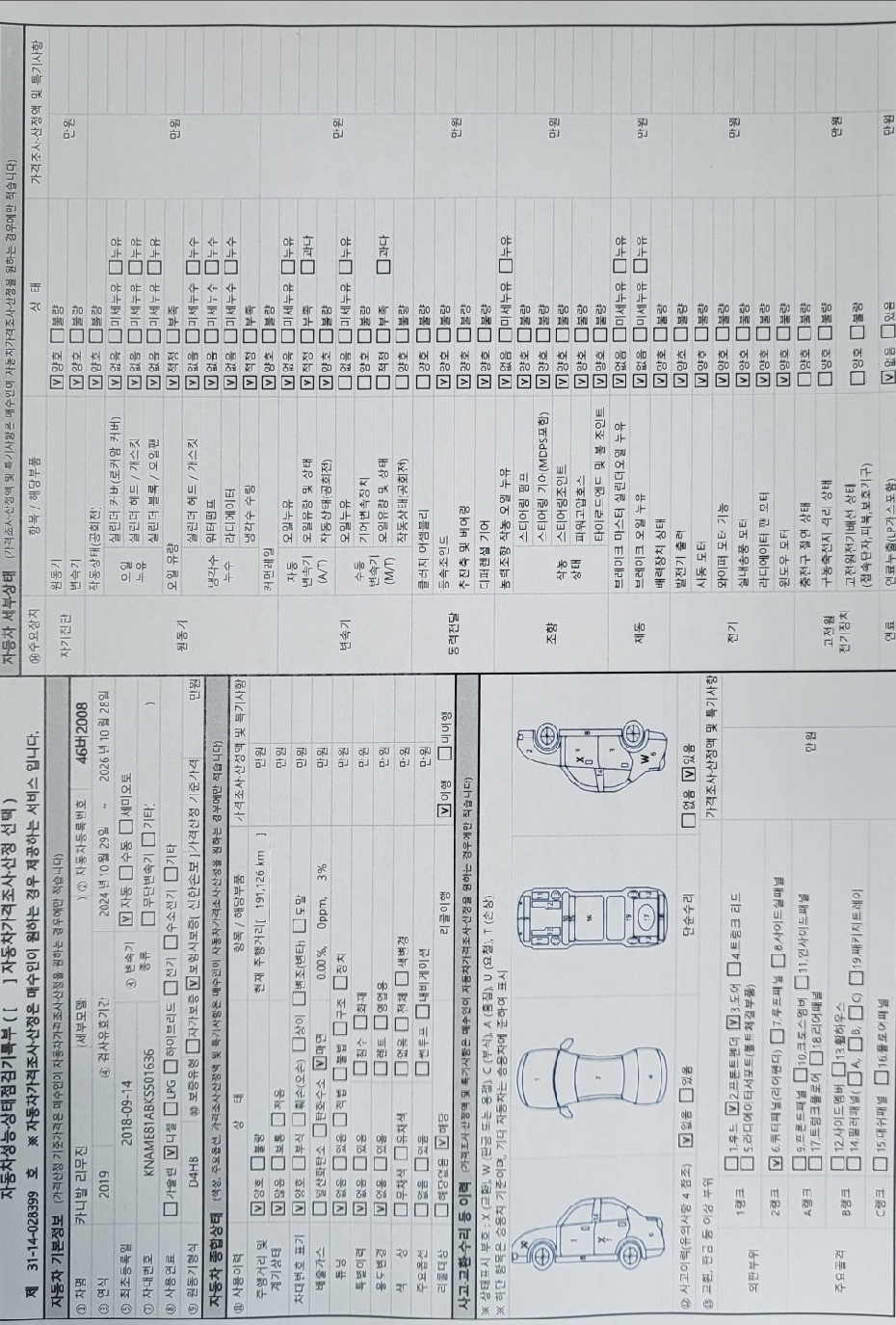 Kia Canival 2019 — inspection photo 2
