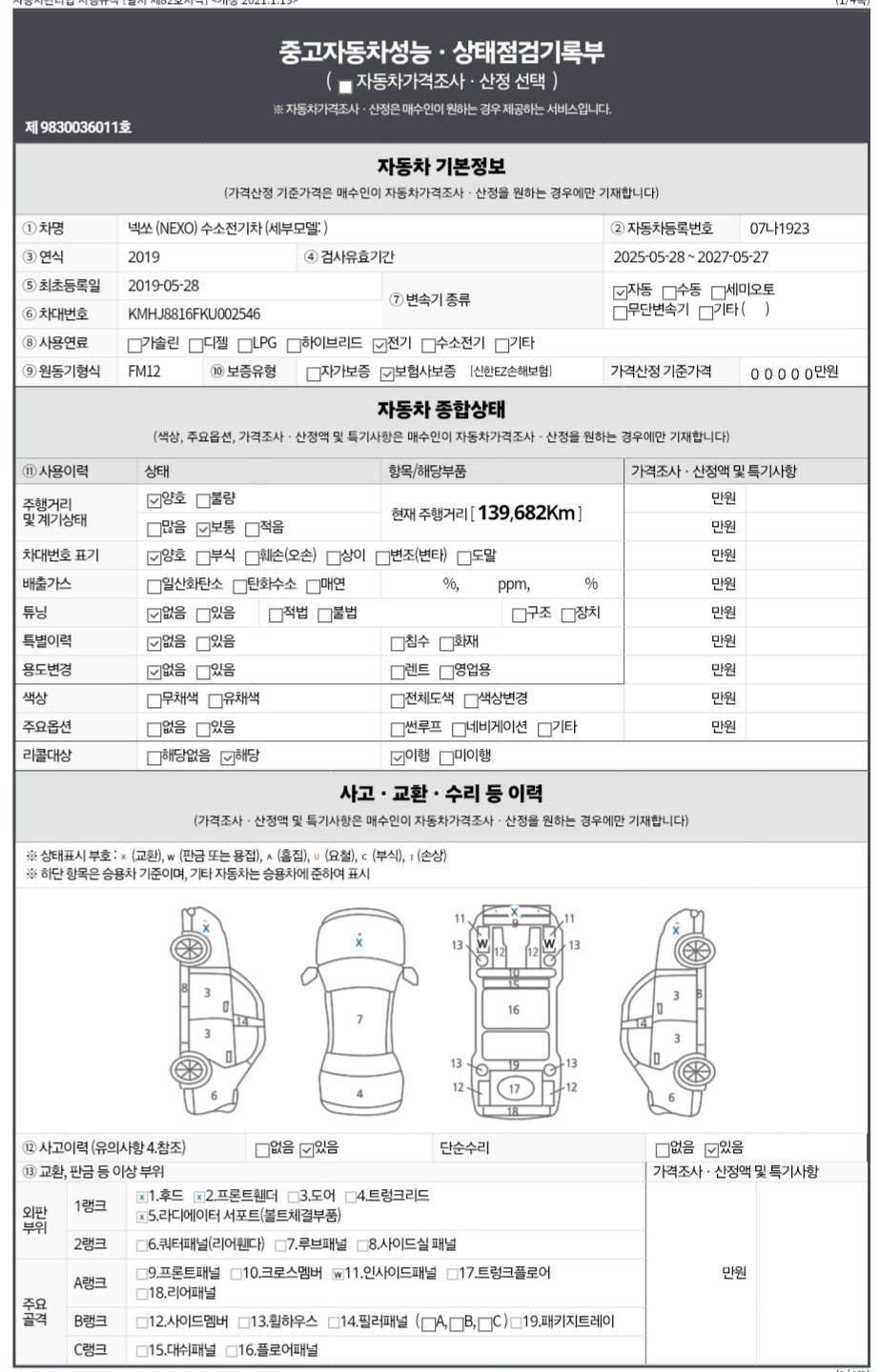Hyundai Nexo 2019 — inspection photo 1