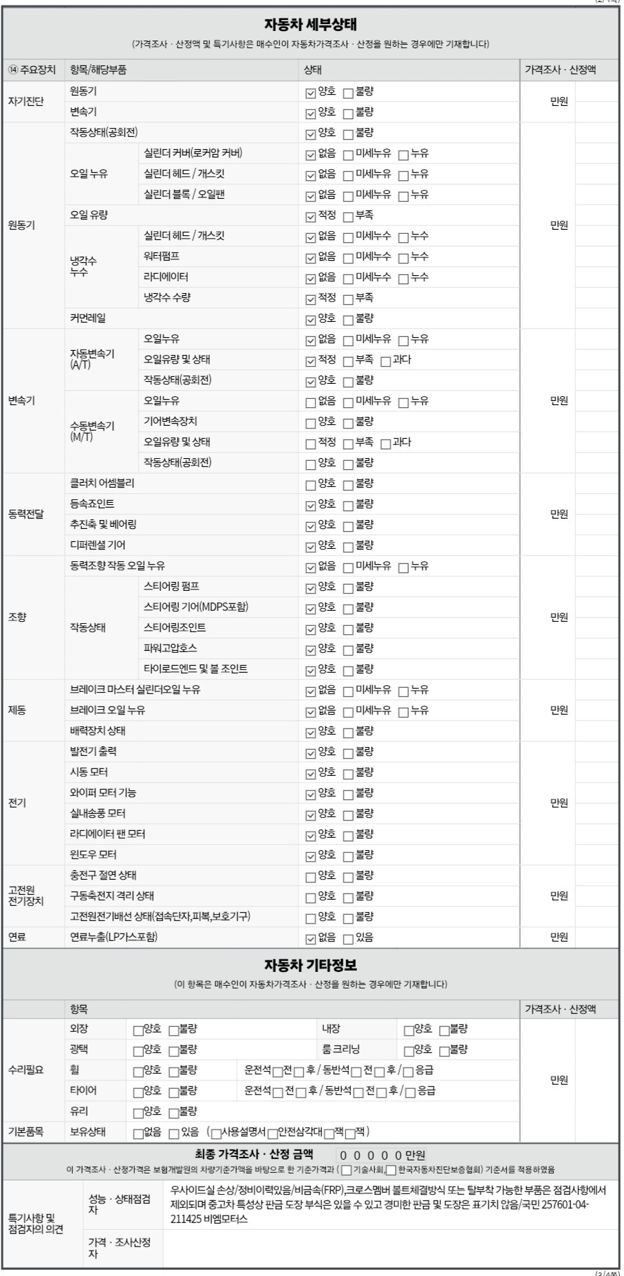 Chevrolet Korea Malibu 2015 — inspection photo 2