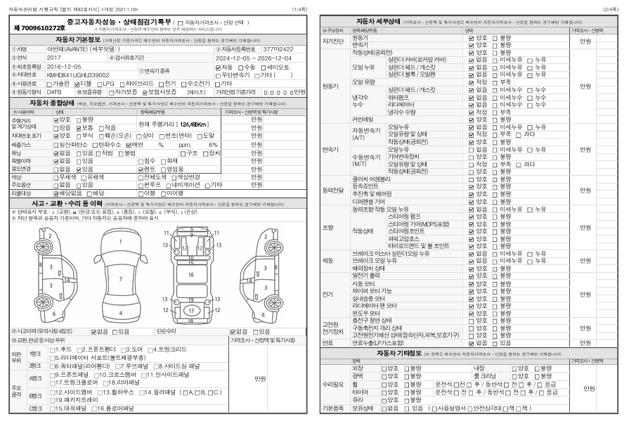 Hyundai AVANTE 2017 — inspection photo 1