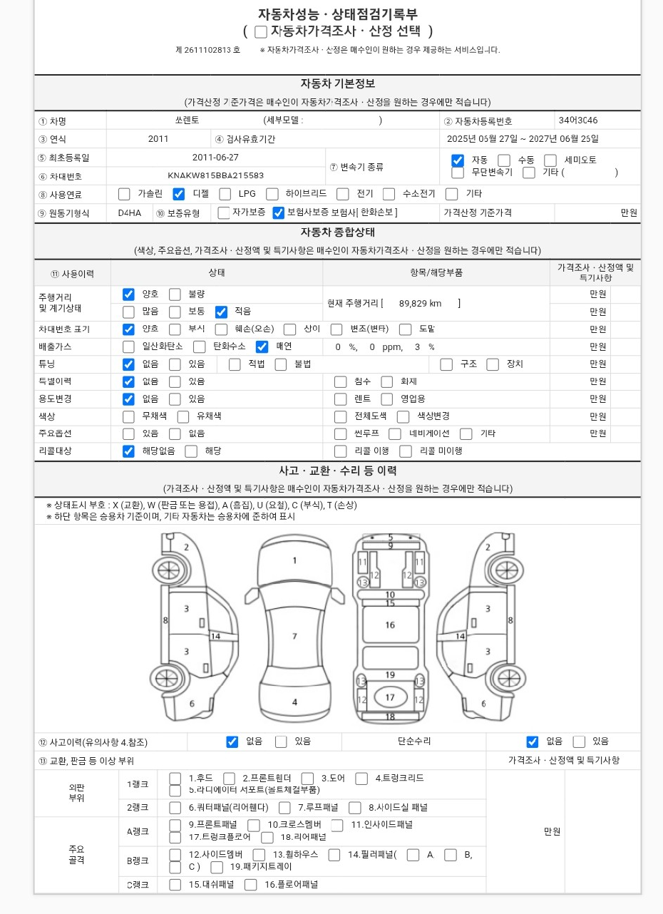 Kia Sorento 2012 — inspection photo 1