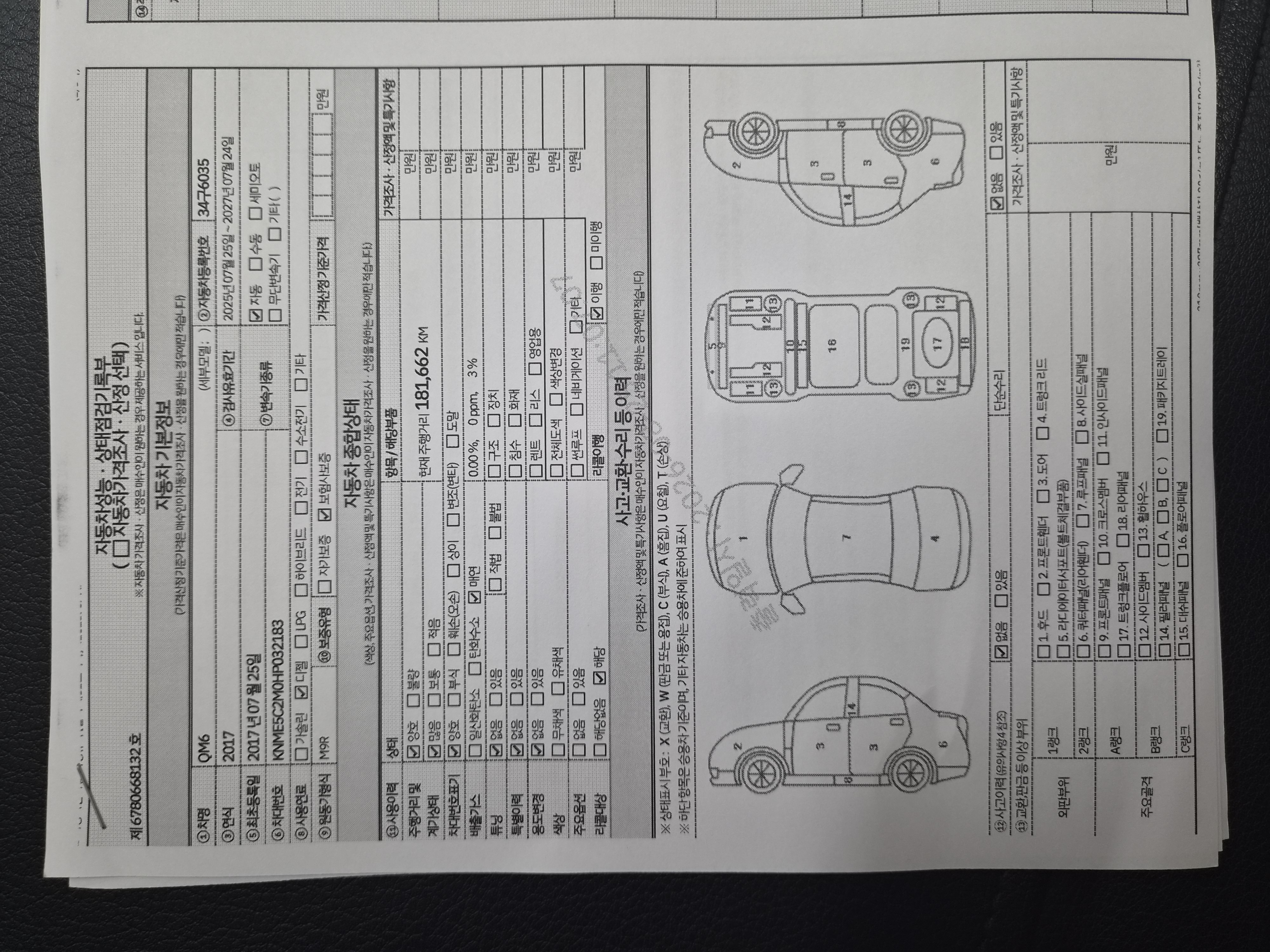 Renault Korea QM6 2017 — inspection photo 1
