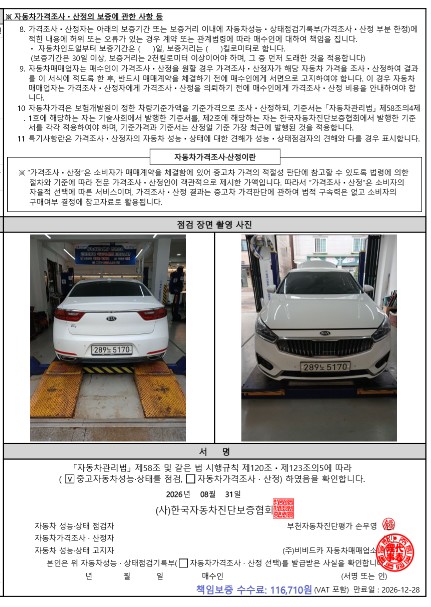 Kia K7 2019 — inspection photo 4